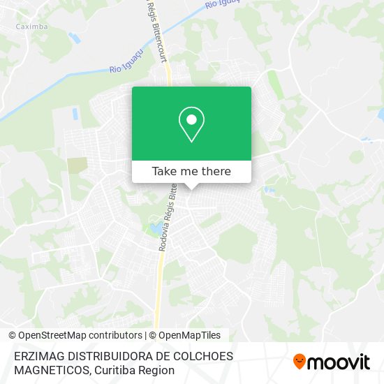 ERZIMAG DISTRIBUIDORA DE COLCHOES MAGNETICOS map