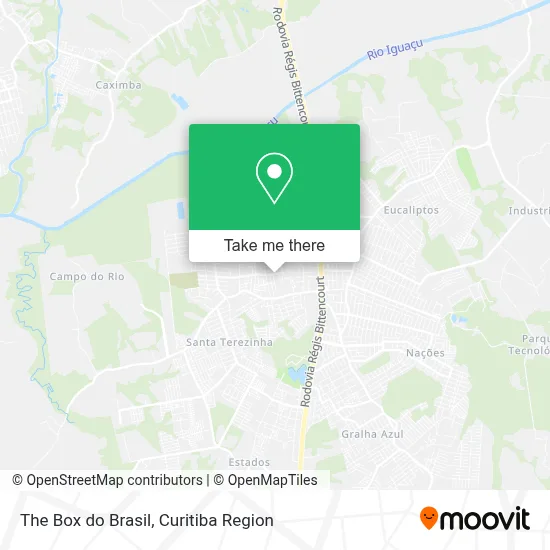 The Box do Brasil map