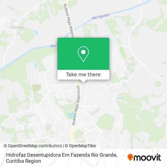 Hidrofaz Desentupidora Em Fazenda Rio Grande map