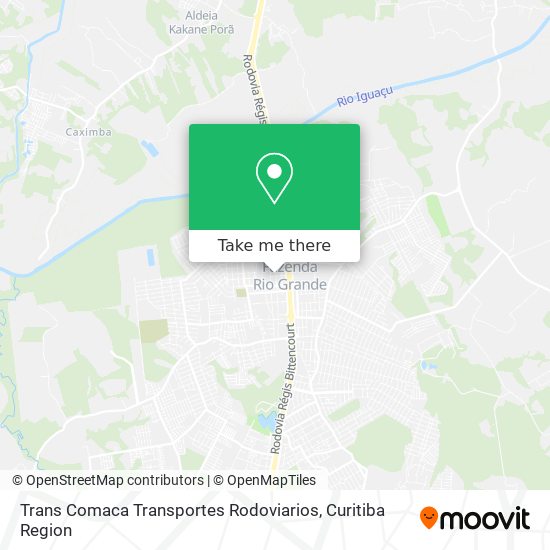 Trans Comaca Transportes Rodoviarios map