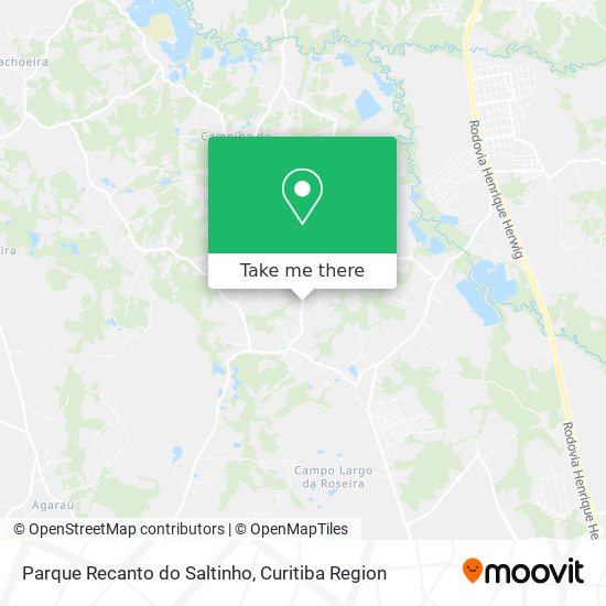 Parque Recanto do Saltinho map