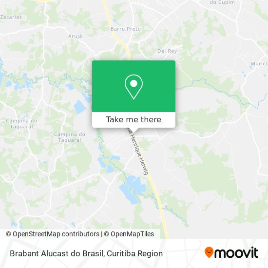 Brabant Alucast do Brasil map