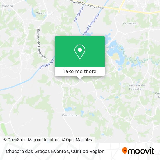 Chácara das Graças Eventos map