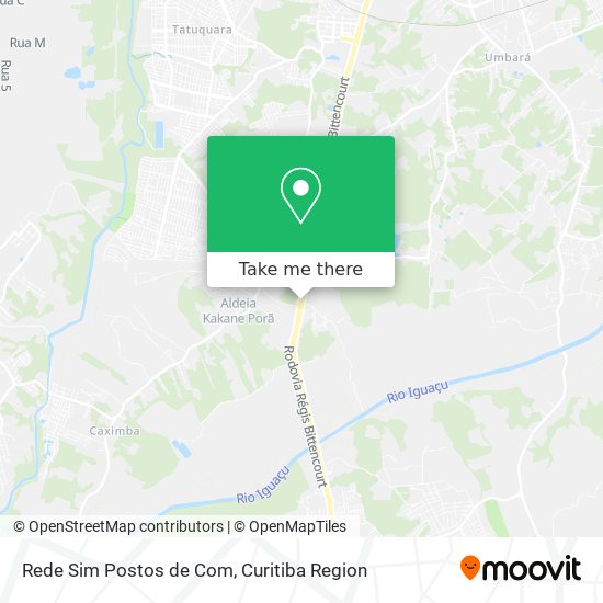 Rede Sim Postos de Com map
