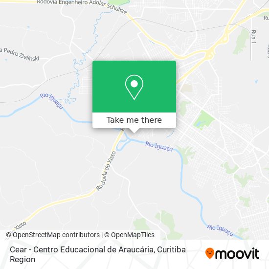 Cear - Centro Educacional de Araucária map