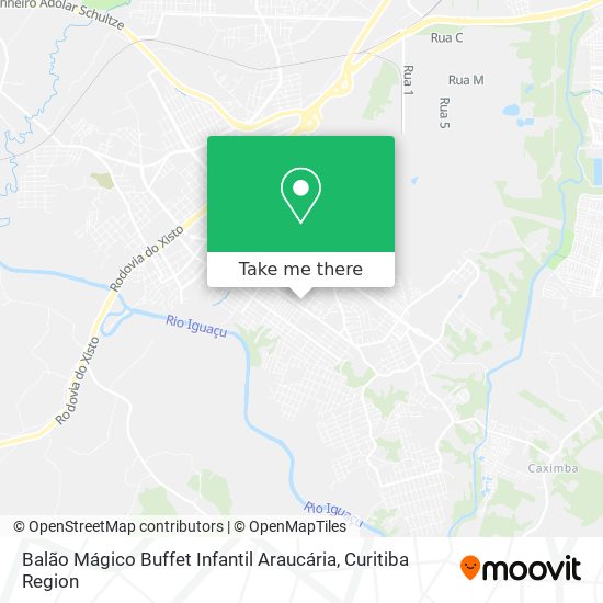 Balão Mágico Buffet Infantil Araucária map