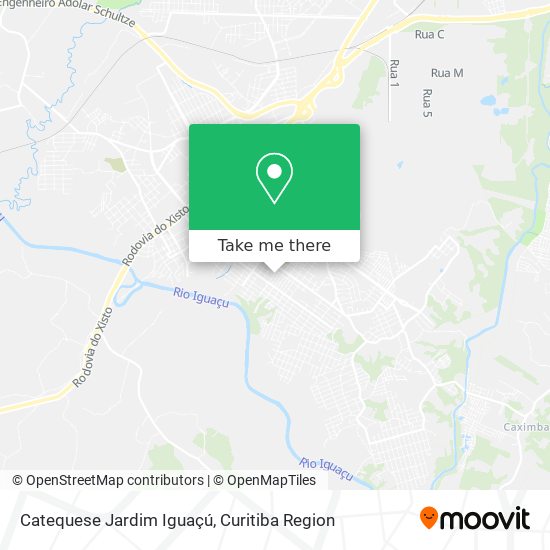 Catequese Jardim Iguaçú map