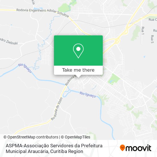 ASPMA-Associação Servidores da Prefeitura Municipal Araucária map