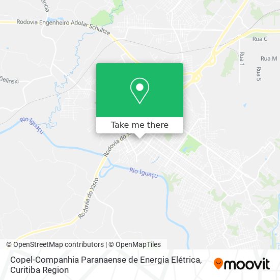 Copel-Companhia Paranaense de Energia Elétrica map