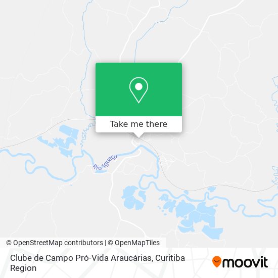 Clube de Campo Pró-Vida Araucárias map