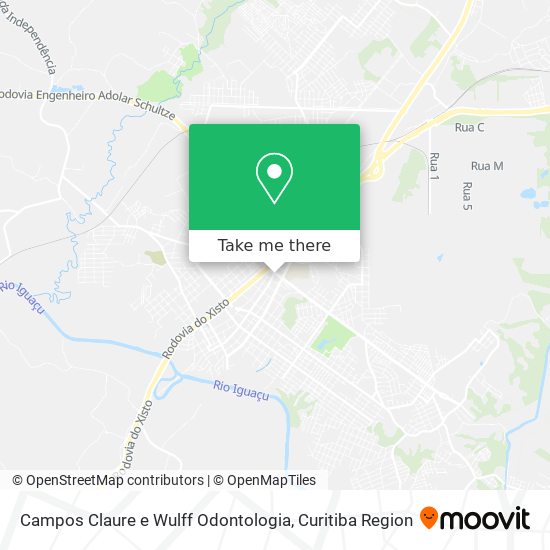 Campos Claure e Wulff Odontologia map