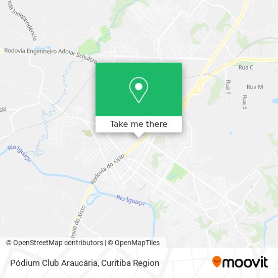 Pódium Club Araucária map
