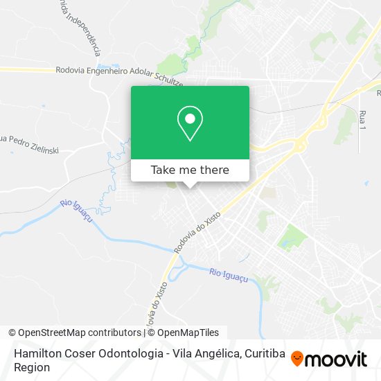 Hamilton Coser Odontologia - Vila Angélica map