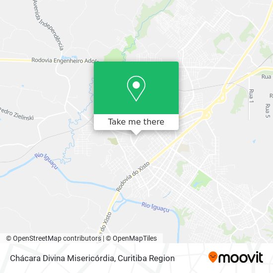 Chácara Divina Misericórdia map