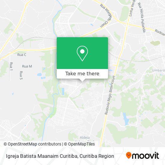 Igreja Batista Maanaim Curitiba map