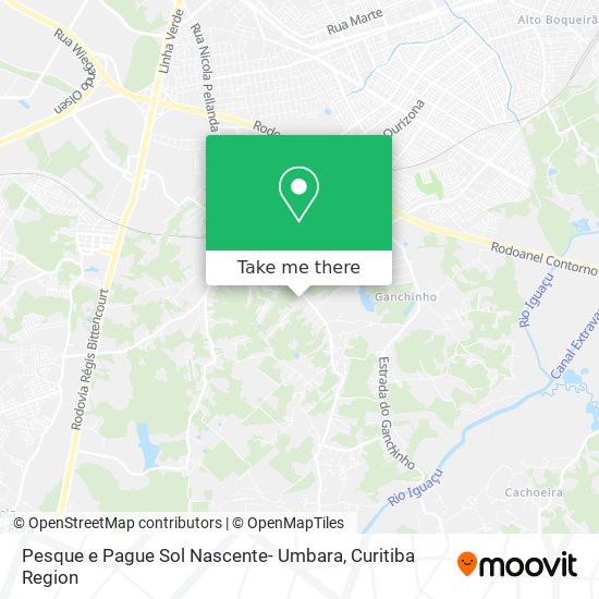 Pesque e Pague Sol Nascente- Umbara map