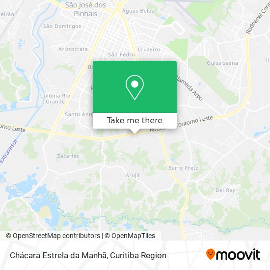 Chácara Estrela da Manhã map
