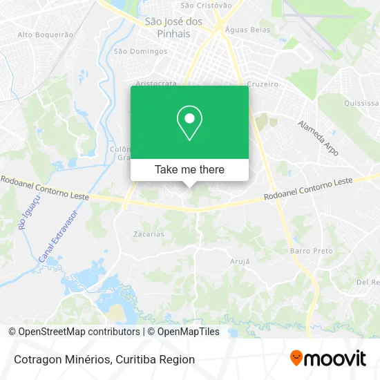 Cotragon Minérios map