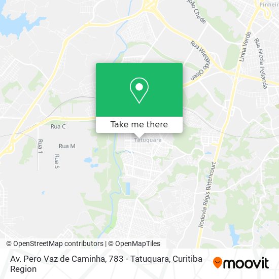 Av. Pero Vaz de Caminha, 783 - Tatuquara map