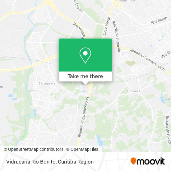 Vidracaria Rio Bonito map