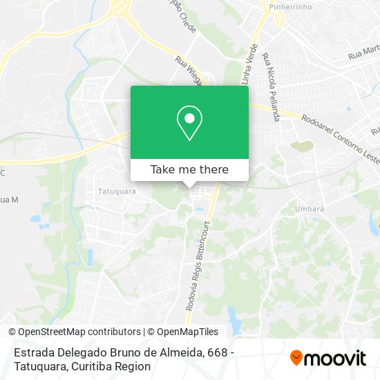Estrada Delegado Bruno de Almeida, 668 - Tatuquara map