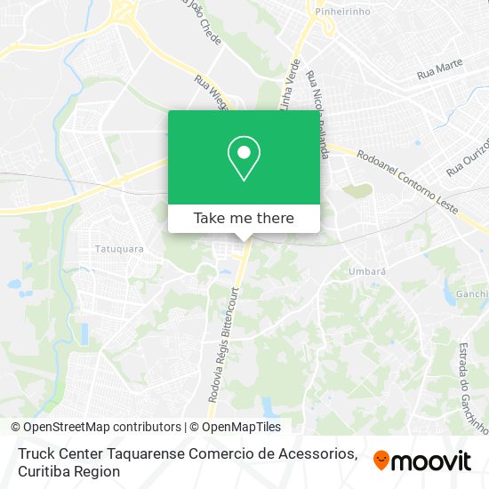 Truck Center Taquarense Comercio de Acessorios map