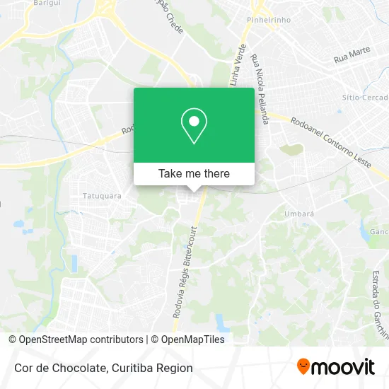 Cor de Chocolate map
