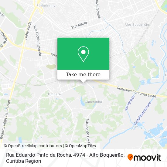 Rua Eduardo Pinto da Rocha, 4974 - Alto Boqueirão map
