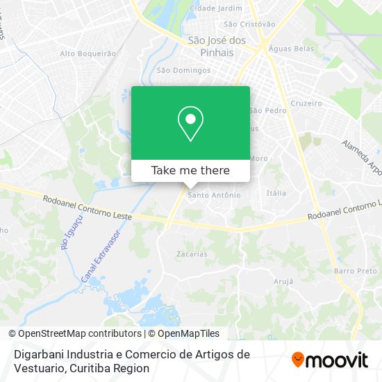 Digarbani Industria e Comercio de Artigos de Vestuario map