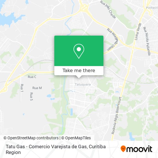 Tatu Gas - Comercio Varejista de Gas map