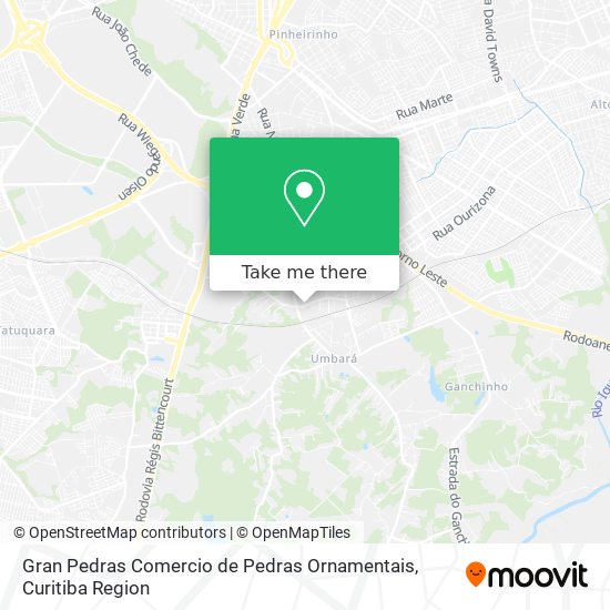 Gran Pedras Comercio de Pedras Ornamentais map