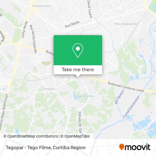 Tegopar - Tego Filme map