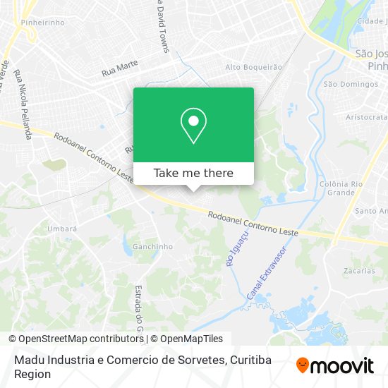 Madu Industria e Comercio de Sorvetes map