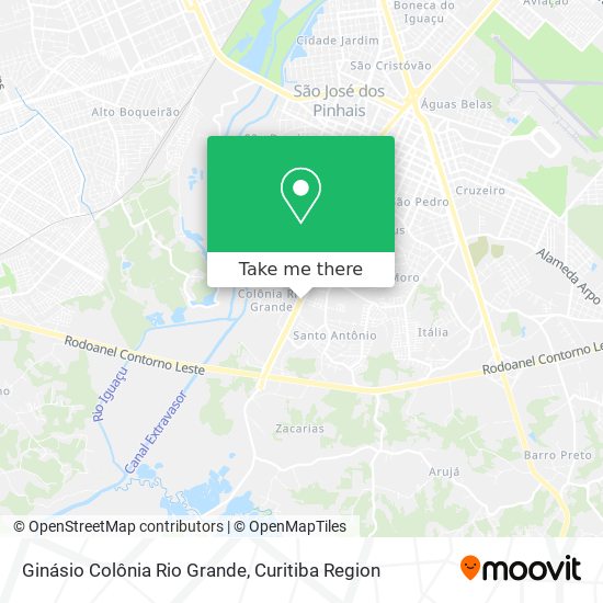 Ginásio Colônia Rio Grande map