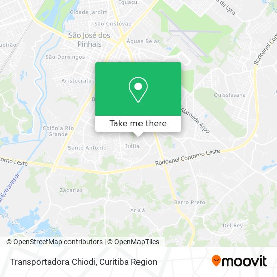 Transportadora Chiodi map