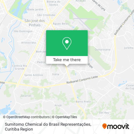 Sumitomo Chemical do Brasil Representações map