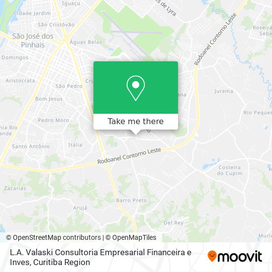 L.A. Valaski Consultoria Empresarial Financeira e Inves map