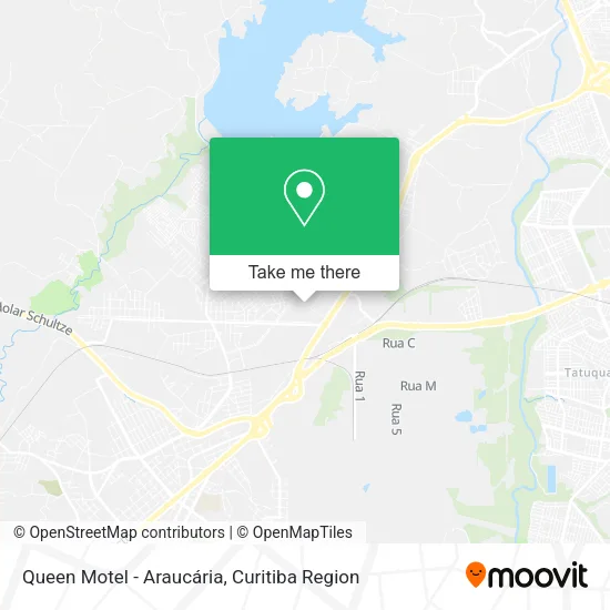 Queen Motel - Araucária map