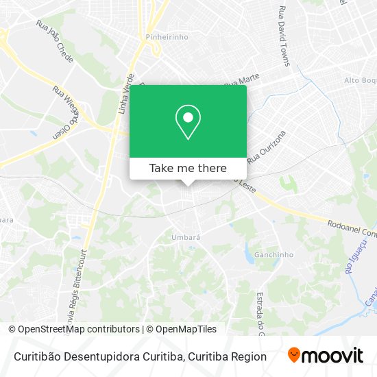 Mapa Curitibão Desentupidora Curitiba