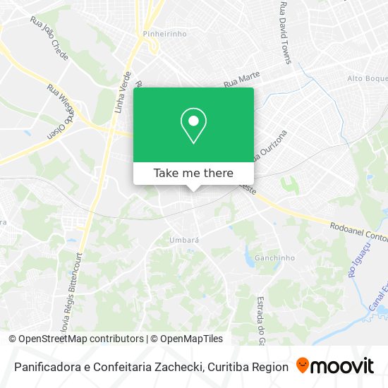 Panificadora e Confeitaria Zachecki map