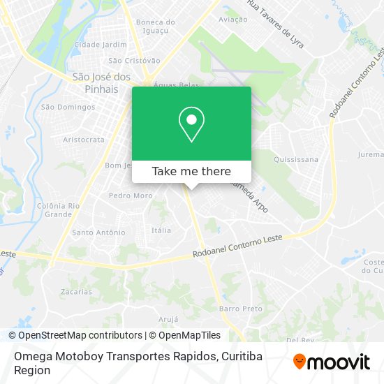 Omega Motoboy Transportes Rapidos map