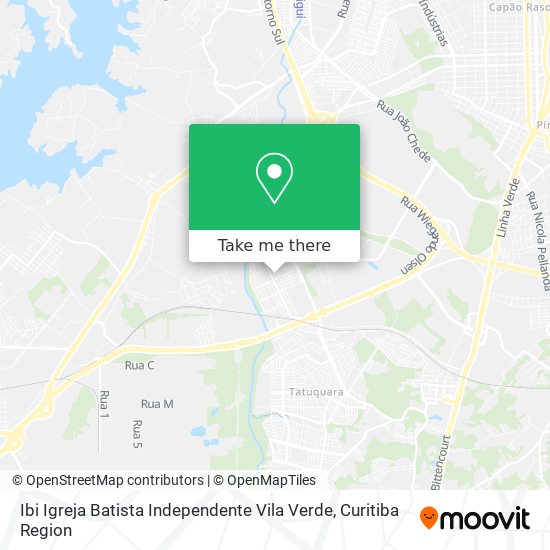 Ibi Igreja Batista Independente Vila Verde map
