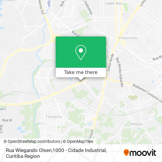 Rua Wiegando Olsen,1000 - Cidade Industrial map