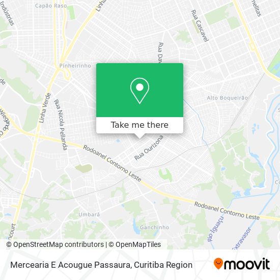 Mercearia E Acougue Passaura map