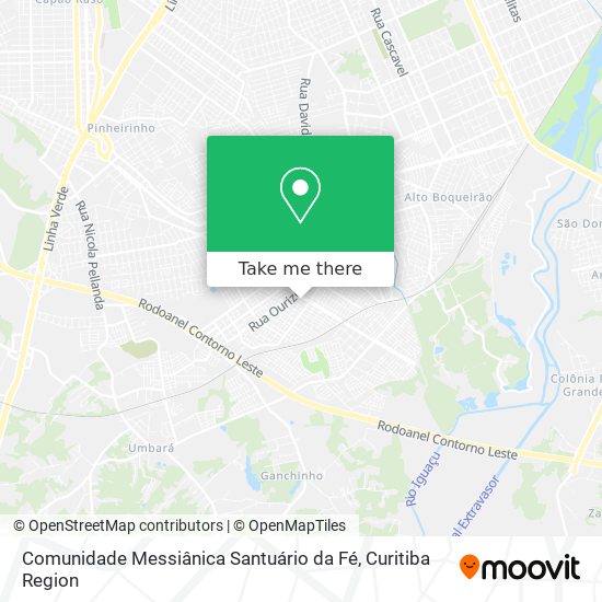 Comunidade Messiânica Santuário da Fé map