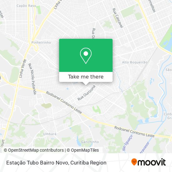 Estação Tubo Bairro Novo map