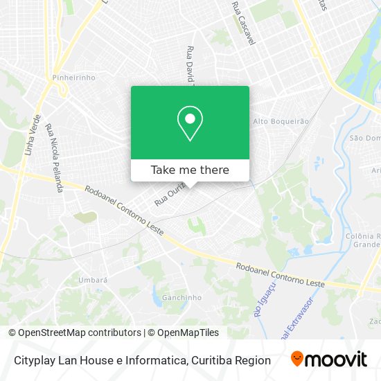 Cityplay Lan House e Informatica map