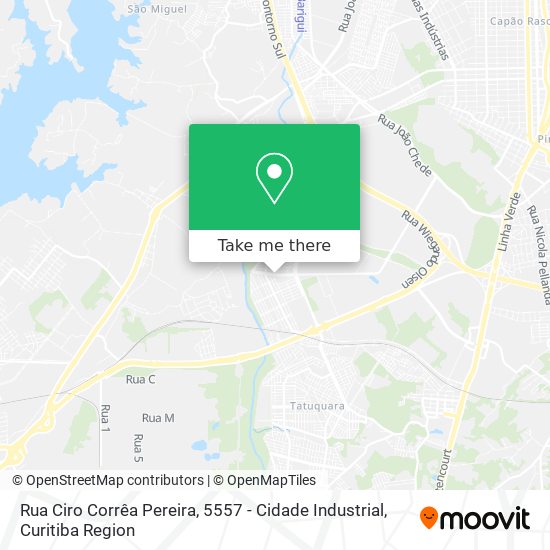 Rua Ciro Corrêa Pereira, 5557 - Cidade Industrial map