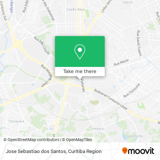 Jose Sebastiao dos Santos map