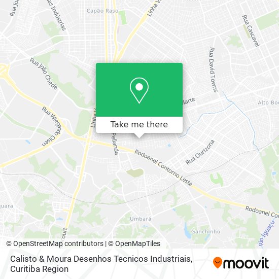 Calisto & Moura Desenhos Tecnicos Industriais map